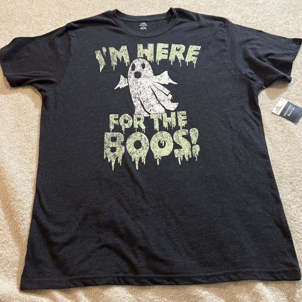 New with Tags I'm Here for the Boos Halloween Ghost T Shirt Large